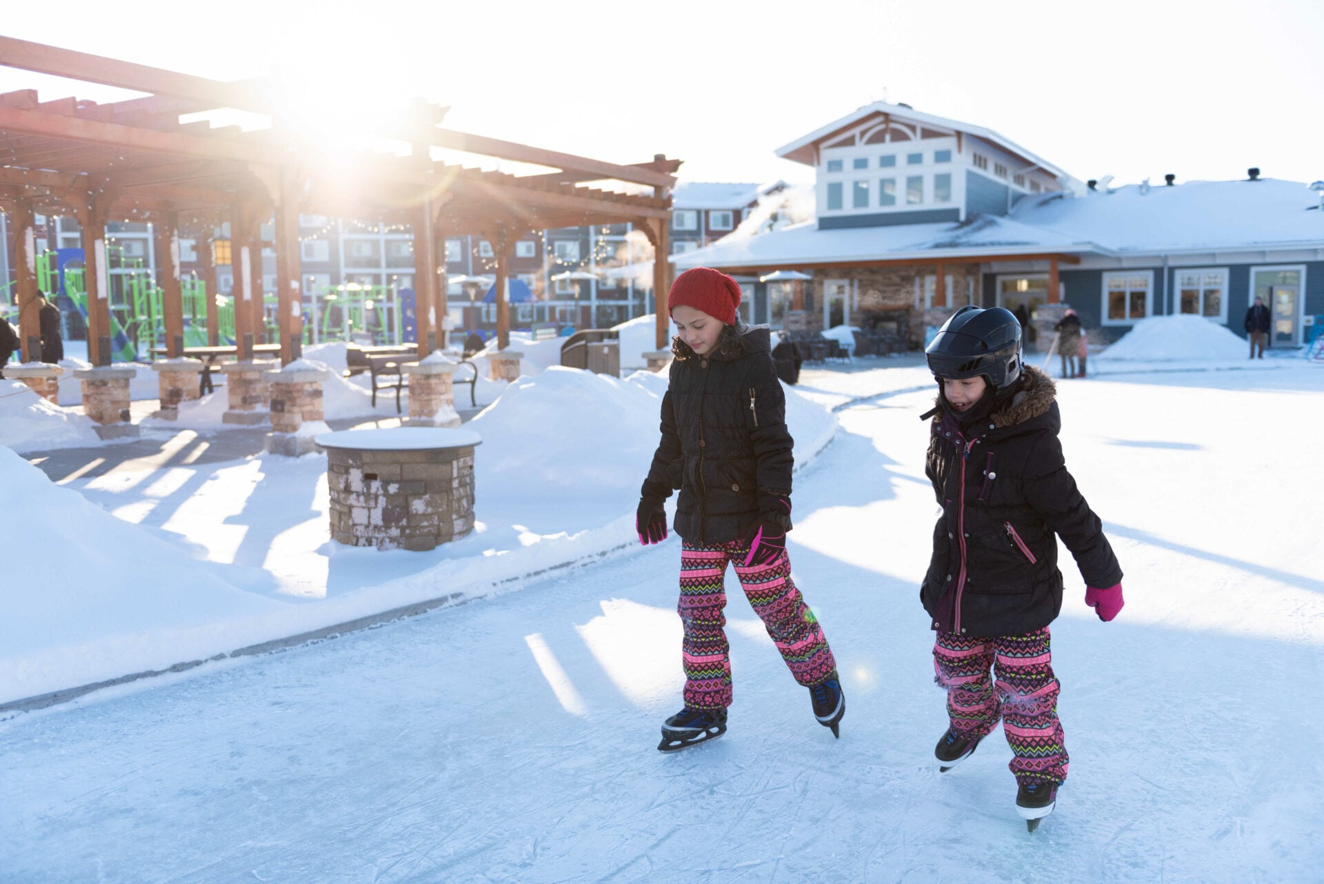 children skating